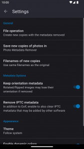 اسکرین شات برنامه Photo Metadata Remover 8