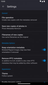 اسکرین شات برنامه Photo Metadata Remover 8