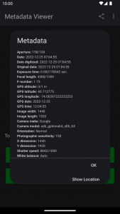 اسکرین شات برنامه Photo Metadata Viewer 6