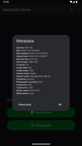 اسکرین شات 7 برنامه Photo Metadata Viewer