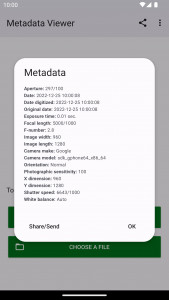 اسکرین شات برنامه Photo Metadata Viewer 3