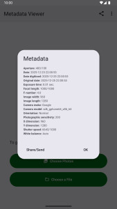 اسکرین شات 3 برنامه Photo Metadata Viewer