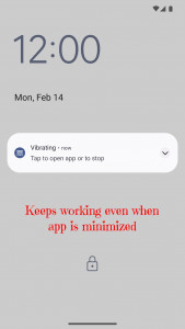 اسکرین شات برنامه Vibrator App 3