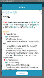 اسکرین شات برنامه OXDICT - Advanced Learner's Dictionary 5