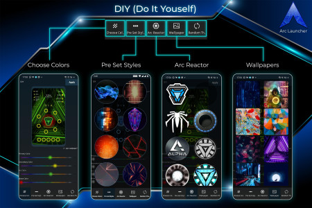 اسکرین شات 5 برنامه ARC Launcher® 2024 & 4D Themes