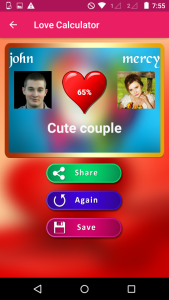 اسکرین شات 5 برنامه Love Calculator 2025
