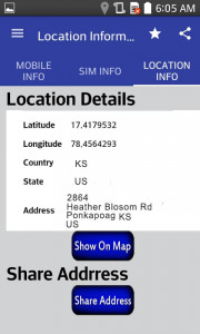 اسکرین شات برنامه Mobile, SIM and Location Info 5