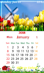 اسکرین شات برنامه Designer 2018 Calendar Themes 7