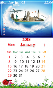 اسکرین شات برنامه Designer 2018 Calendar Themes 1