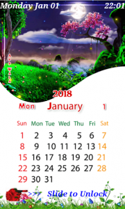 اسکرین شات برنامه Designer 2018 Calendar Themes 2