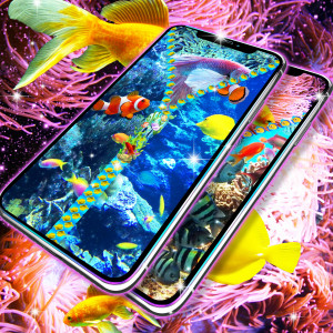 اسکرین شات 4 برنامه Aquarium lock screen