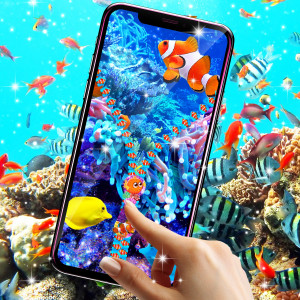 اسکرین شات 5 برنامه Aquarium lock screen