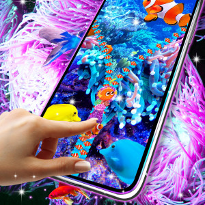 اسکرین شات 3 برنامه Aquarium lock screen