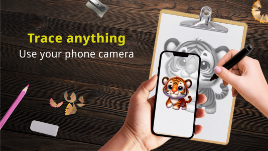 اسکرین شات 1 برنامه Trace Anything: Trace & Sketch
