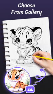 اسکرین شات 5 برنامه AR Drawing Paint Sketch Trace