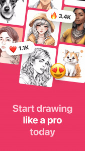 اسکرین شات 1 برنامه AR Drawing: Sketch & Paint