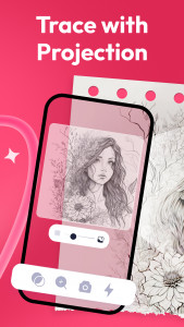 اسکرین شات 1 برنامه AR Drawing: Sketch & Paint