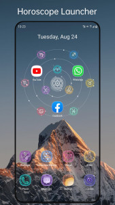 اسکرین شات برنامه Horoscope Launcher - star sign 1