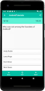 اسکرین شات برنامه Tutorial for Android : Quiz and  Examples 7