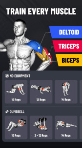 اسکرین شات 2 برنامه Arm Workout - Biceps Exercise