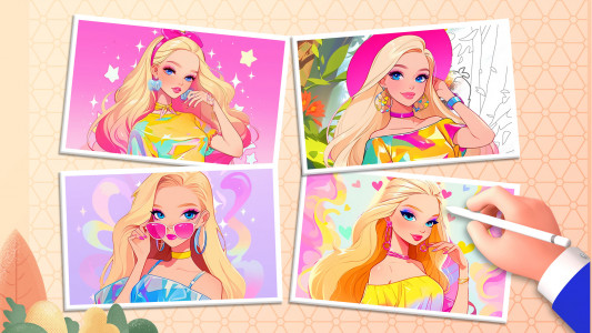 اسکرین شات 8 بازی Doll Color: Princess Coloring