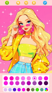 اسکرین شات 2 بازی Doll Color: Princess Coloring