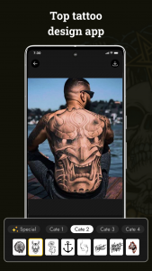 اسکرین شات 1 برنامه Tattoo Maker - Tattoo Design