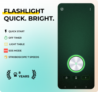 اسکرین شات 1 برنامه Flashlight LED - Universe