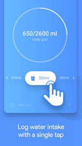 اسکرین شات برنامه Water tracker - Water reminder 1