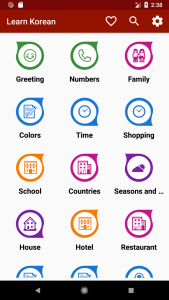 اسکرین شات برنامه Learn Korean Offline For Go 1