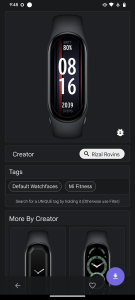 اسکرین شات برنامه Mi Band 8 Watch Faces 4