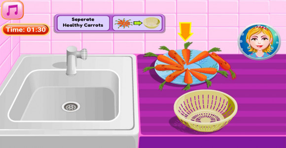 اسکرین شات بازی آشپزی پخت کیک هویچ 3