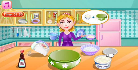 اسکرین شات بازی آشپزی پخت کیک جنگلی 2