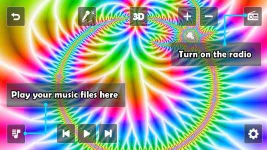اسکرین شات برنامه Astral 3D FX Music Visualizer 2