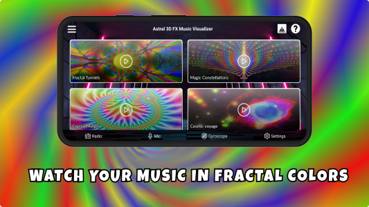 اسکرین شات برنامه Astral 3D FX Music Visualizer 7