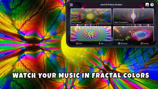 اسکرین شات برنامه Astral 3D FX Music Visualizer 1