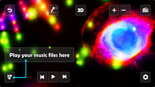 اسکرین شات برنامه Astral 3D FX Music Visualizer 2