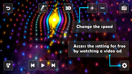 اسکرین شات برنامه Astral 3D FX Music Visualizer 3