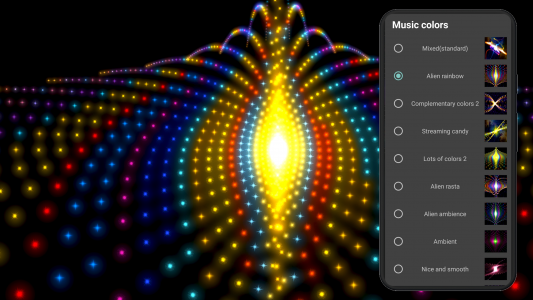 اسکرین شات برنامه Alien Worlds Music Visualizer 6