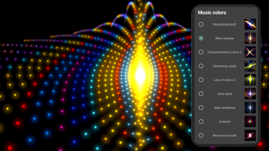 اسکرین شات 6 برنامه Alien Worlds Music Visualizer