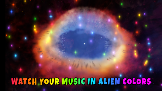 اسکرین شات 1 برنامه Alien Worlds Music Visualizer