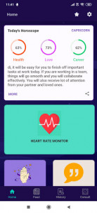 اسکرین شات برنامه Astro Heart: Heart Rate Monitor 1