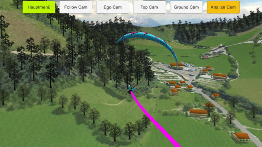 اسکرین شات بازی Paragliding Landing Sim 2