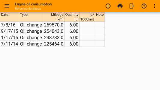 اسکرین شات 5 برنامه Refueling database