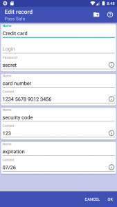اسکرین شات 2 برنامه Pass Safe