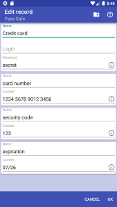 اسکرین شات 2 برنامه Pass Safe