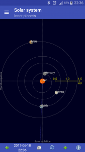 اسکرین شات 2 برنامه Sun, moon and planets