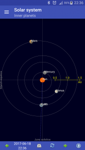اسکرین شات برنامه Sun, moon and planets 2