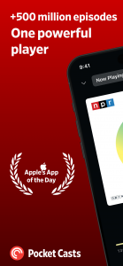 اسکرین شات 1 برنامه Pocket Casts - Podcast App