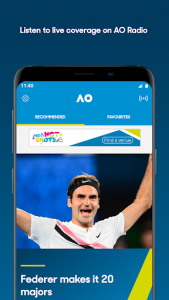 اسکرین شات برنامه Australian Open Tennis 2019 2